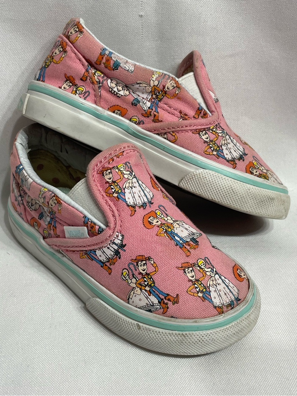 Toddler size 6 Vans x Toy Story Disney Little Bo Peep & Woody Sneakers Shoes GUC